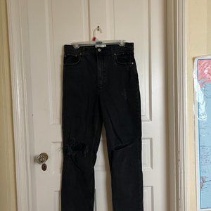 Abercrombie & Fitch Black Jeans: '90s Straight Ultra High Rise - never worn